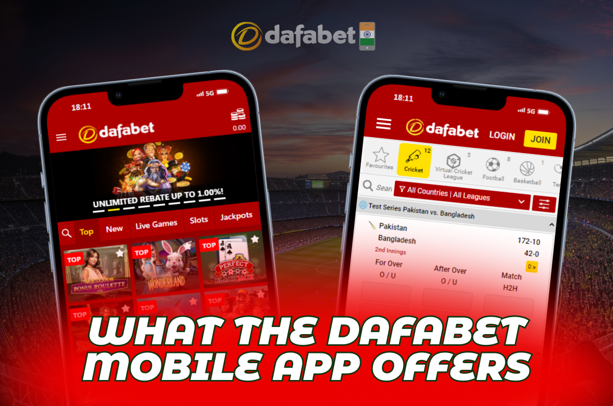 Overview of the Dafabet mobile app features and offerings for users seeking online betting and gaming options.